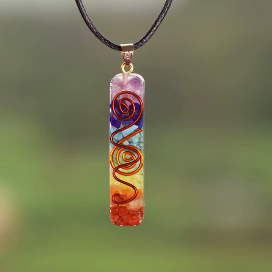 Orgonite Pendant Malachite Energy Necklace Sri Yantra Necklace Sacred Geometry Energy Healing Yoga Jewelry